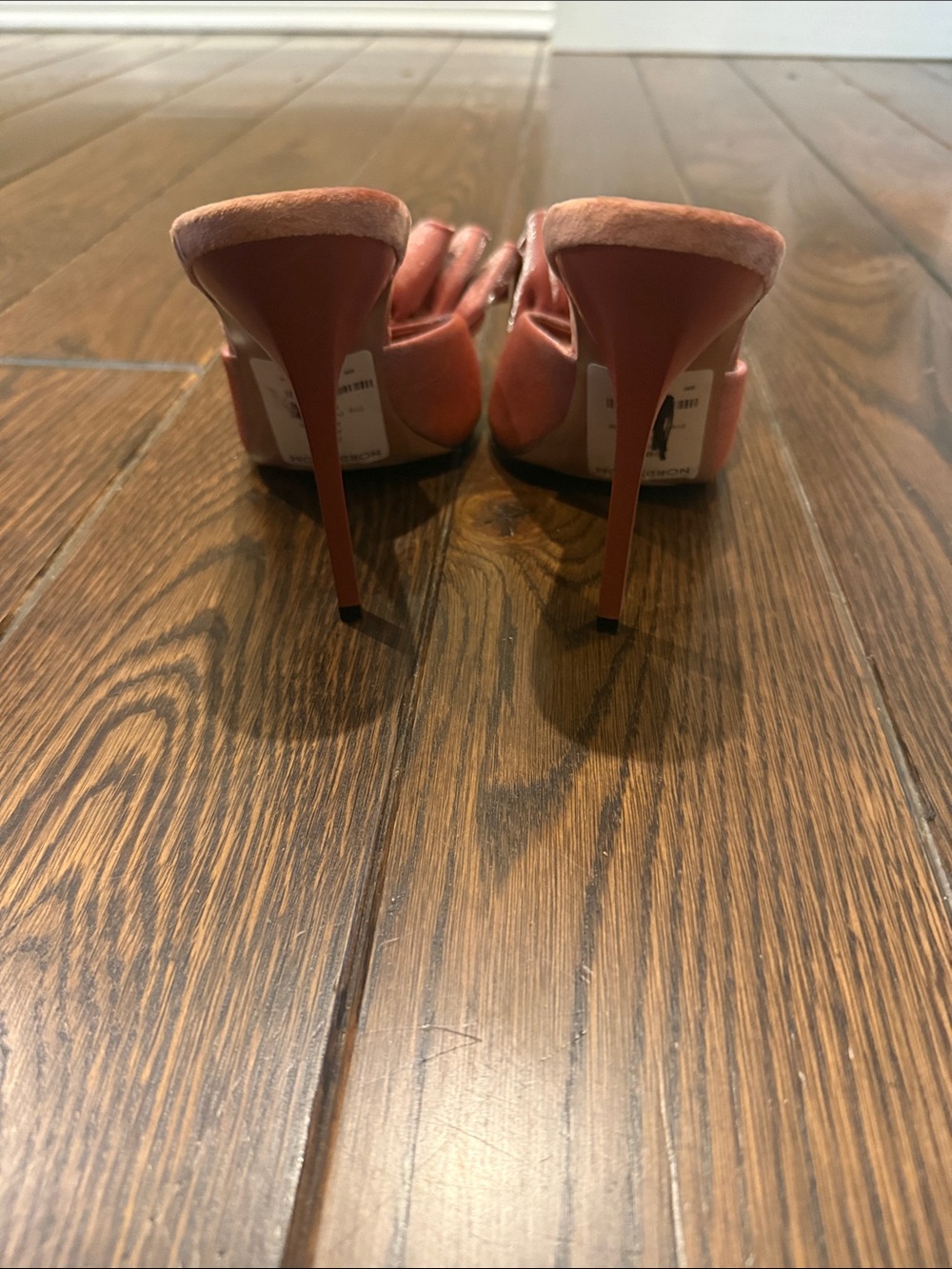 Steve Madden Rust Red Ruffle Mule Heels - Picture 3 of 4